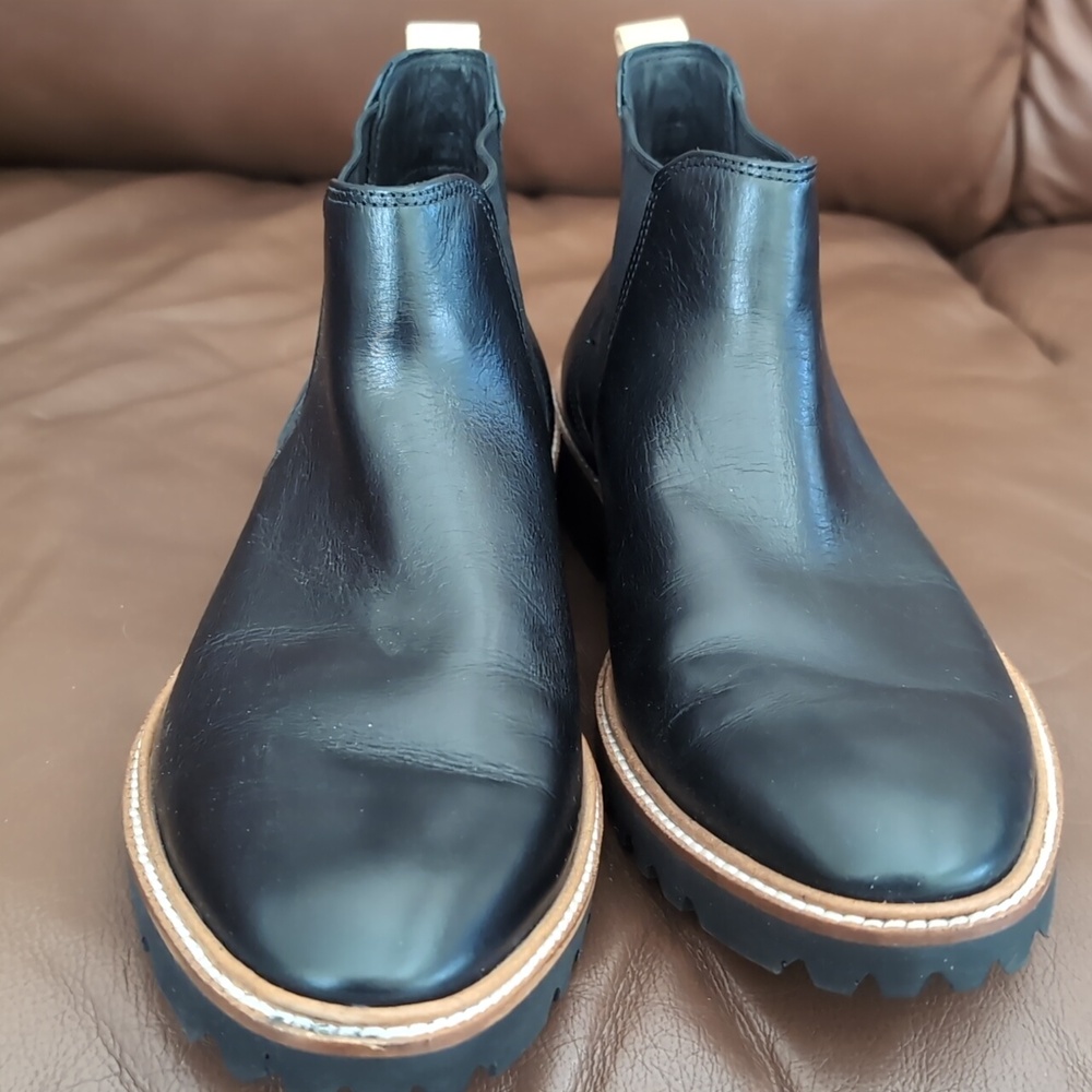 Ecco Black Leather Ankle Boots - Picture 4 of 5